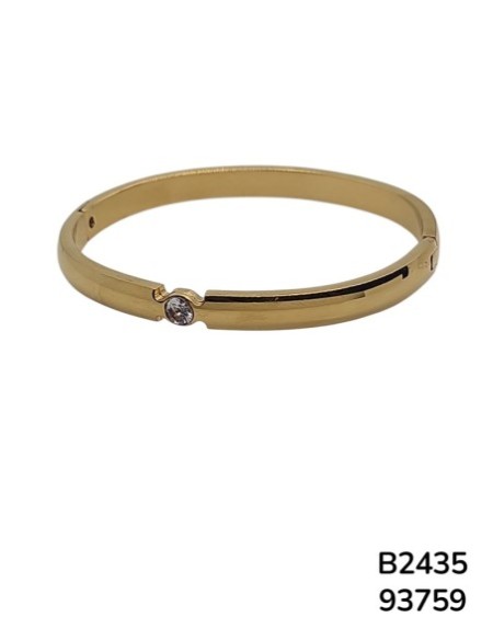 B2435 Brazalete Dorado Pulido