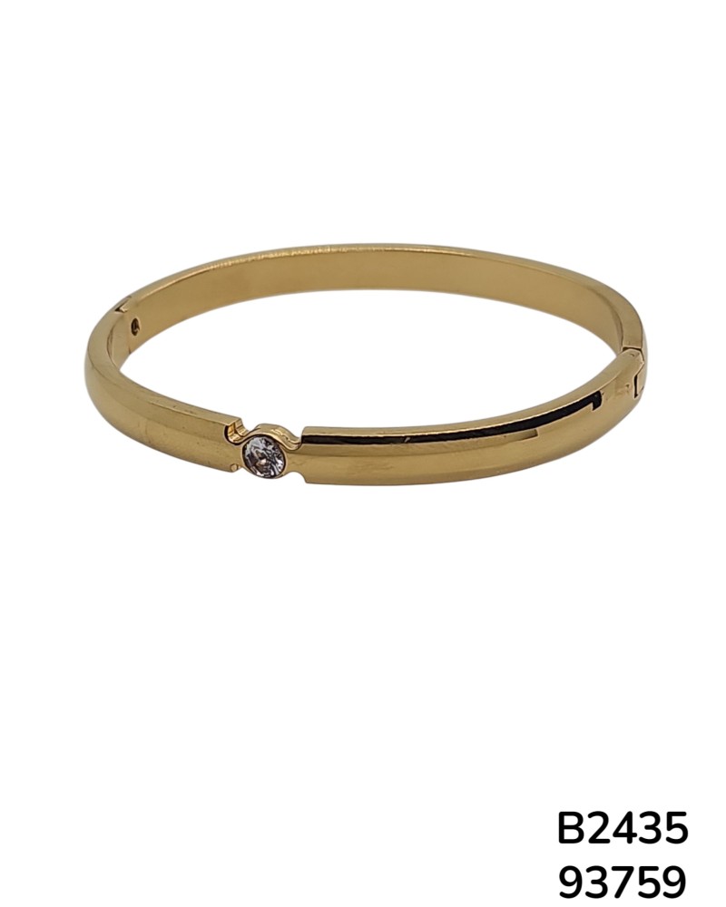 B2435 Brazalete Dorado Pulido