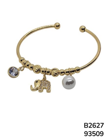 B2627 Brazalete con Dije de Elefante