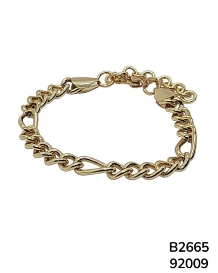 B2665 Brazalete Clásico de Cadena Dorada
