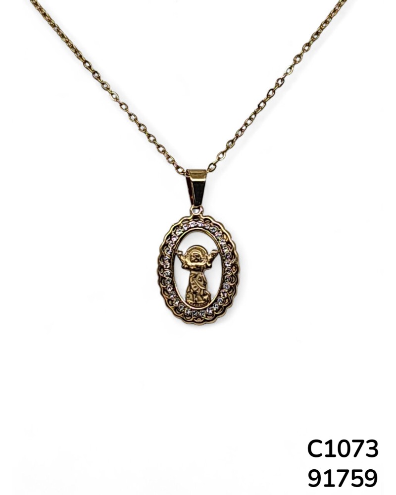C1073 Cadena con colgante del  Divino Niño