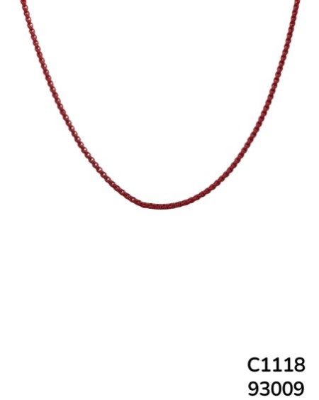 C1118 Cadena con esmalte llamativo en rosa