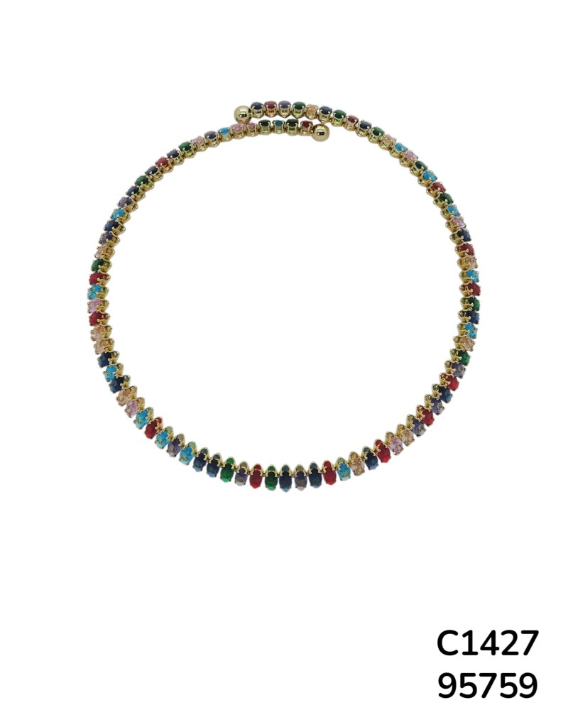 C1427 Cadenas con piedras de colores