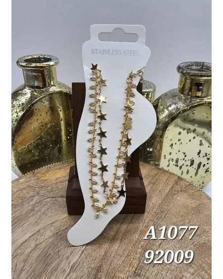 Tobillera con estrella y perla – Complementa tu estilo con esta elegan