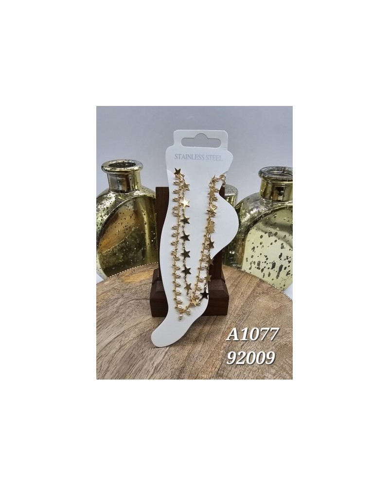 Tobillera con estrella y perla – Complementa tu estilo con esta elegan