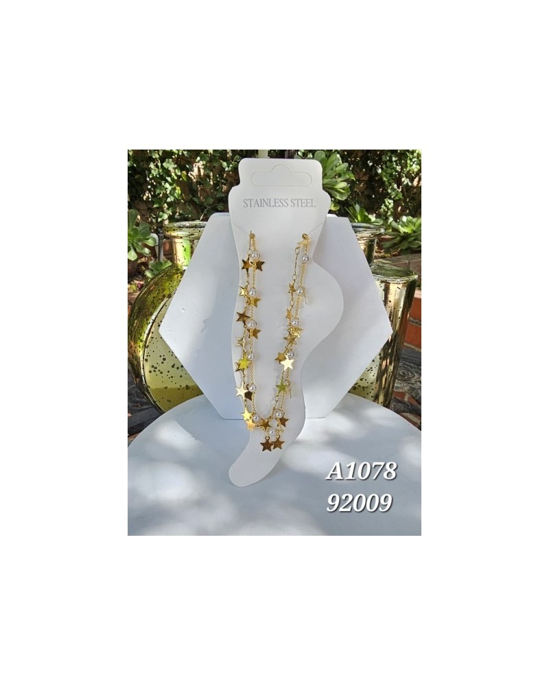 Tobillera con estrella y perla – Elegancia y estilo moderno con detall
