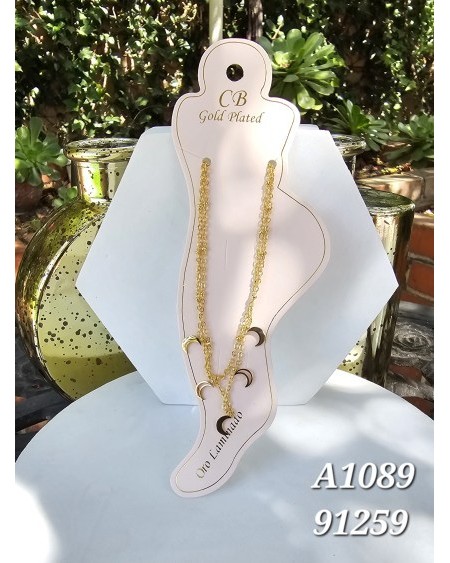 Tobillera con colgante de luna – Diseño celestial y versátil para comp