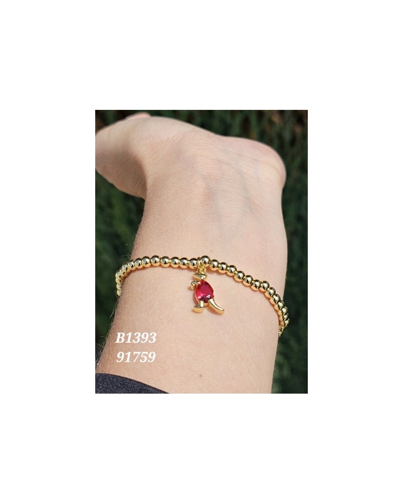 Pulsera con canguro rojo | Un accesorio único y divertido Pulsera con canguro rojo | Un accesorio único y divertido