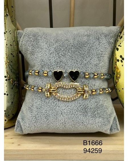 Pulsera con Dije de Corazón Negro – Un accesorio moderno y sofisticado para cualquier ocasión