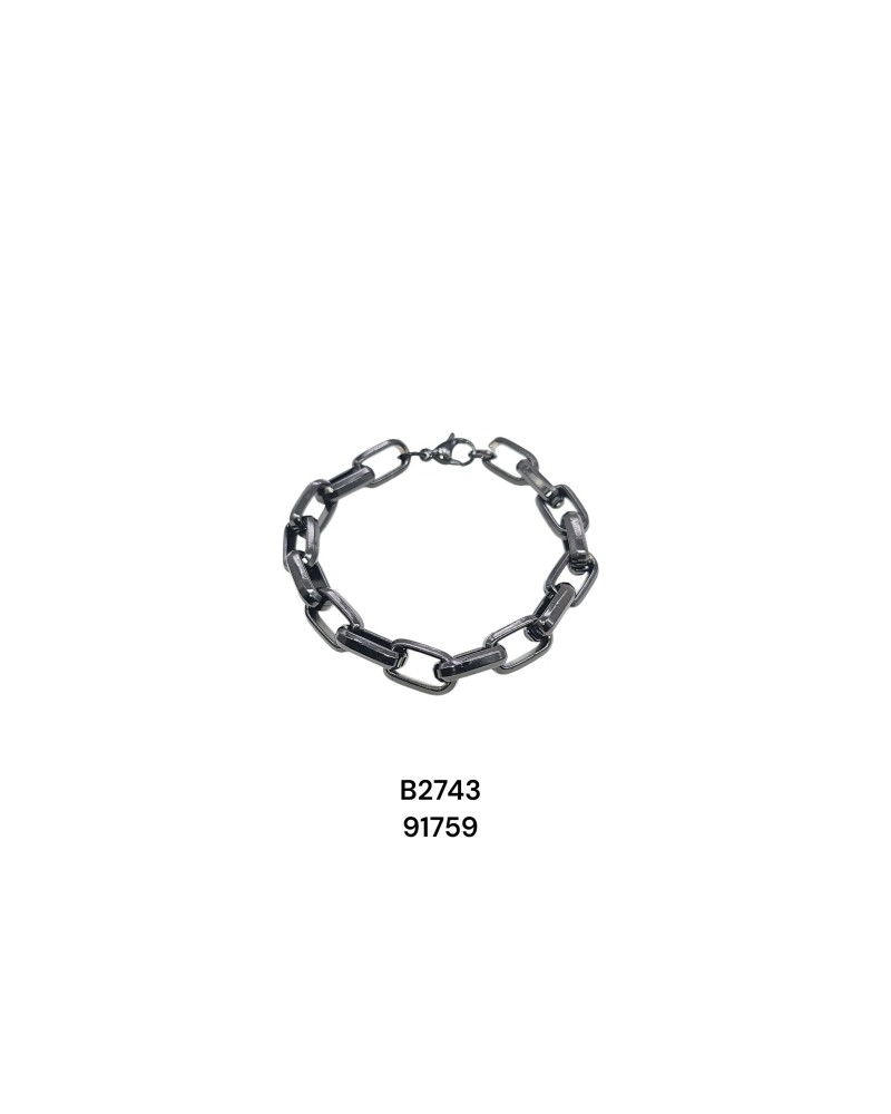 Brazalete Elegante de Cadena con Tejido Redondo