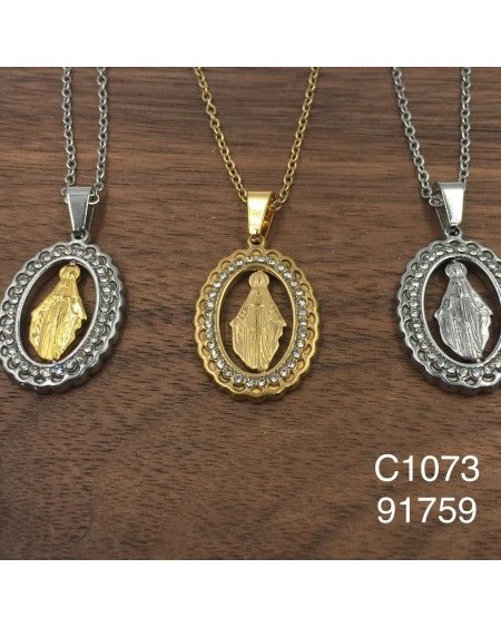 Collar con colgante de la Virgen María