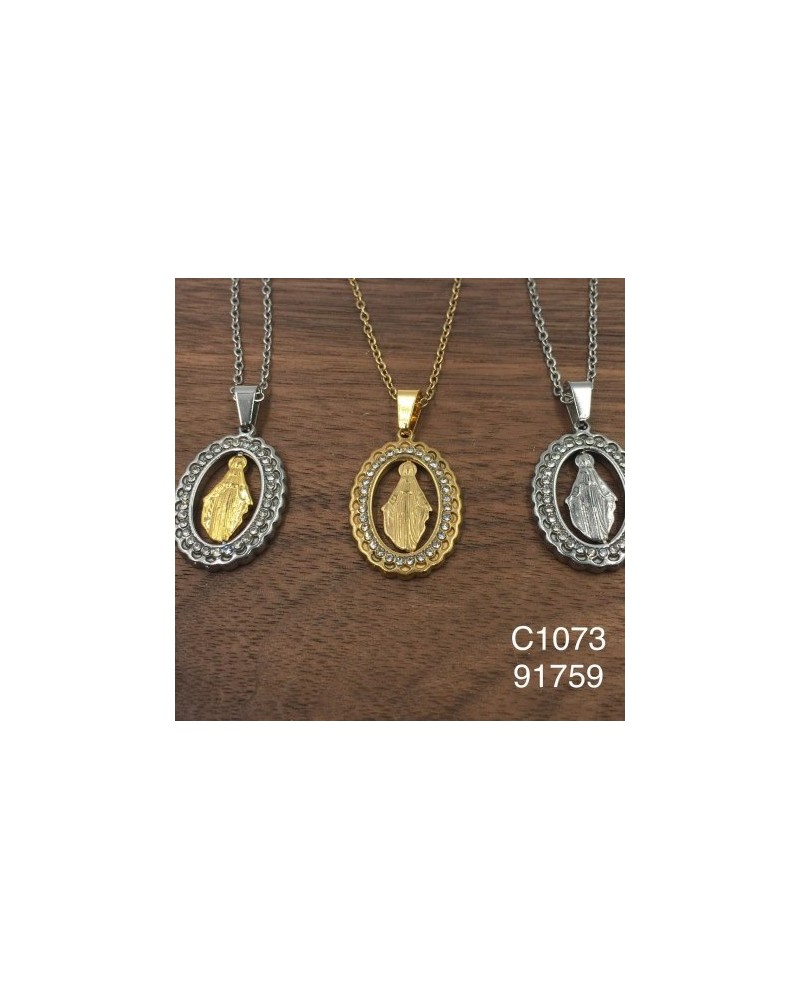 Collar con colgante de la Virgen María