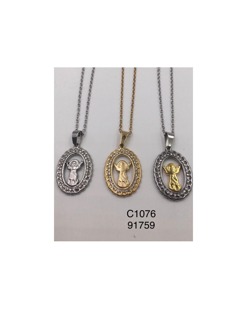 Collar con colgante del Niño Jesús