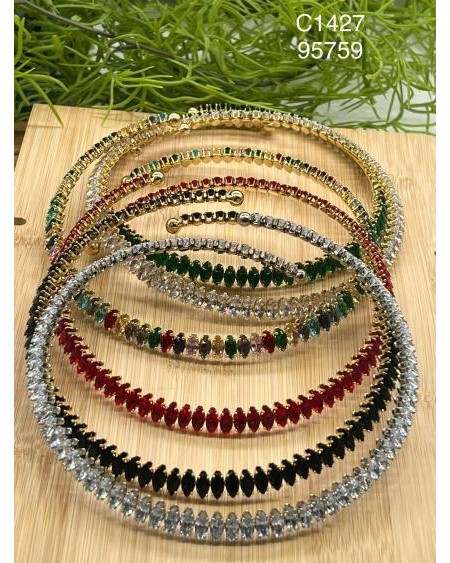 Set de Collares con Piedras de Colores y Brillantes – Accesorios de Mo