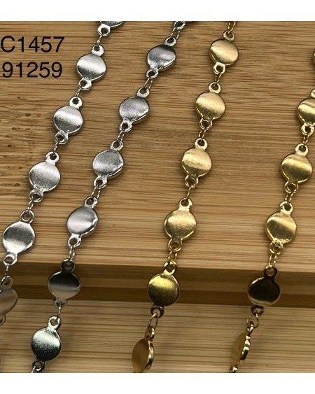 Collar con Eslabones de Discos Redondos | Minimalismo y Elegancia en A