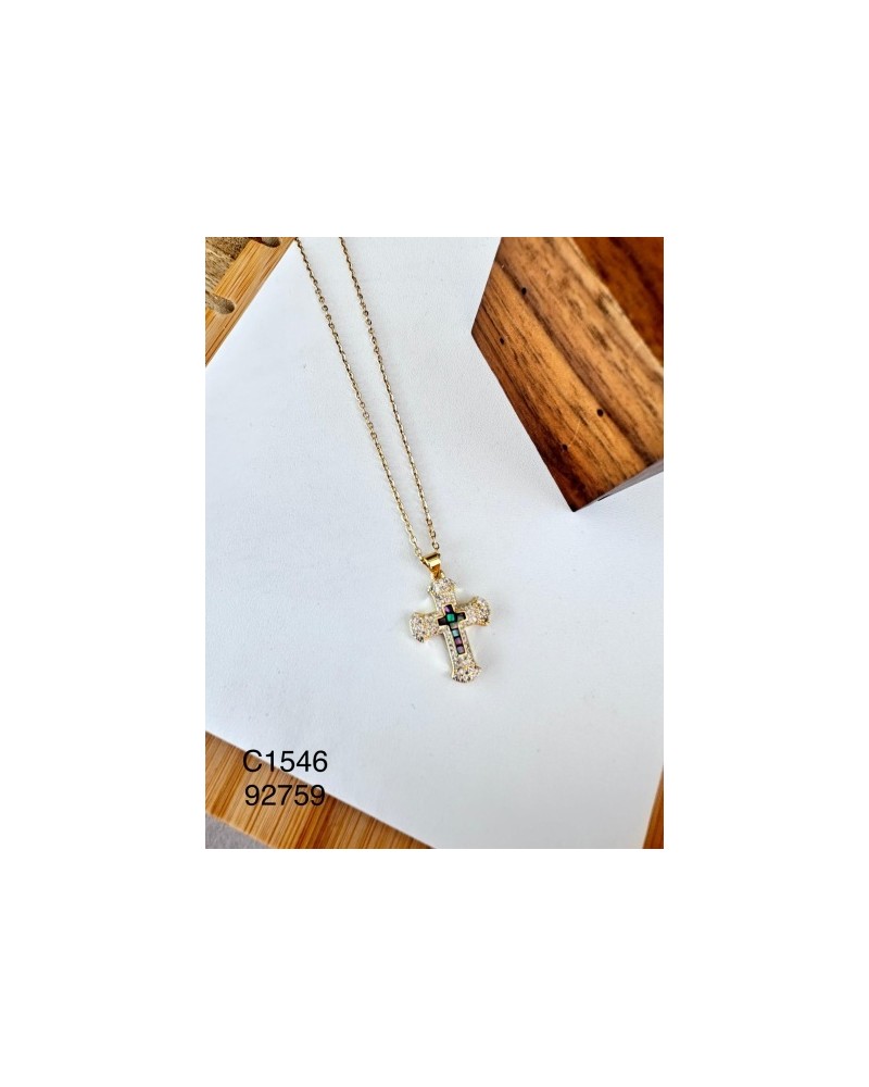 Collar "Abalone Cross" con Nácar | Joyería Espiritual con Lujo