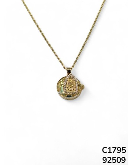C1795 Cadena con Dije de la Virgen de Guadalupe