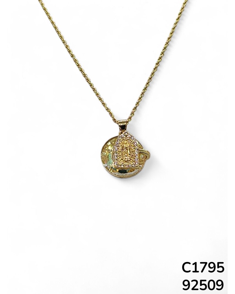 C1795 Cadena con Dije de la Virgen de Guadalupe