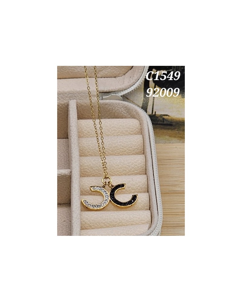 Collar "Dual Crescent" con Lunas Entretejidas | Joyería Cósmica con Es