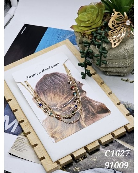 Cadena para Cabello con Gemas - Accesorio Bohemio y Elegante