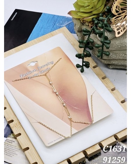 Cadena Corporal con Cuentas - Sutil Brillo para un Look Único