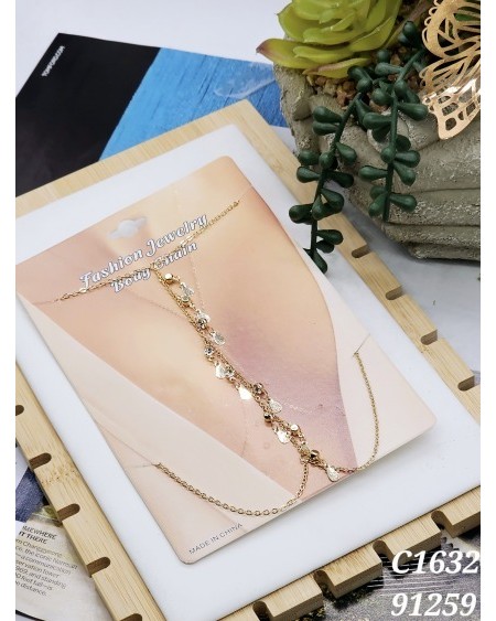 Cadena Corporal con Monedas y Cuentas - Estilo Boho Chic Atemporal