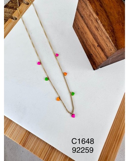 Collar con Cuentas Neón - Frescura y Estilo Juvenil en una Joya