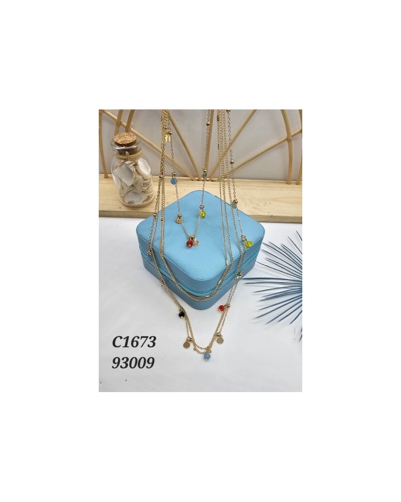 Collar con Colgante ‘D’ y Cristales - Elegancia Personalizada