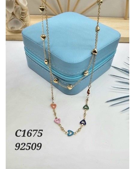 Collar de Capas con Cuentas y Cadenas Doradas - Estilo Boho y Moderno