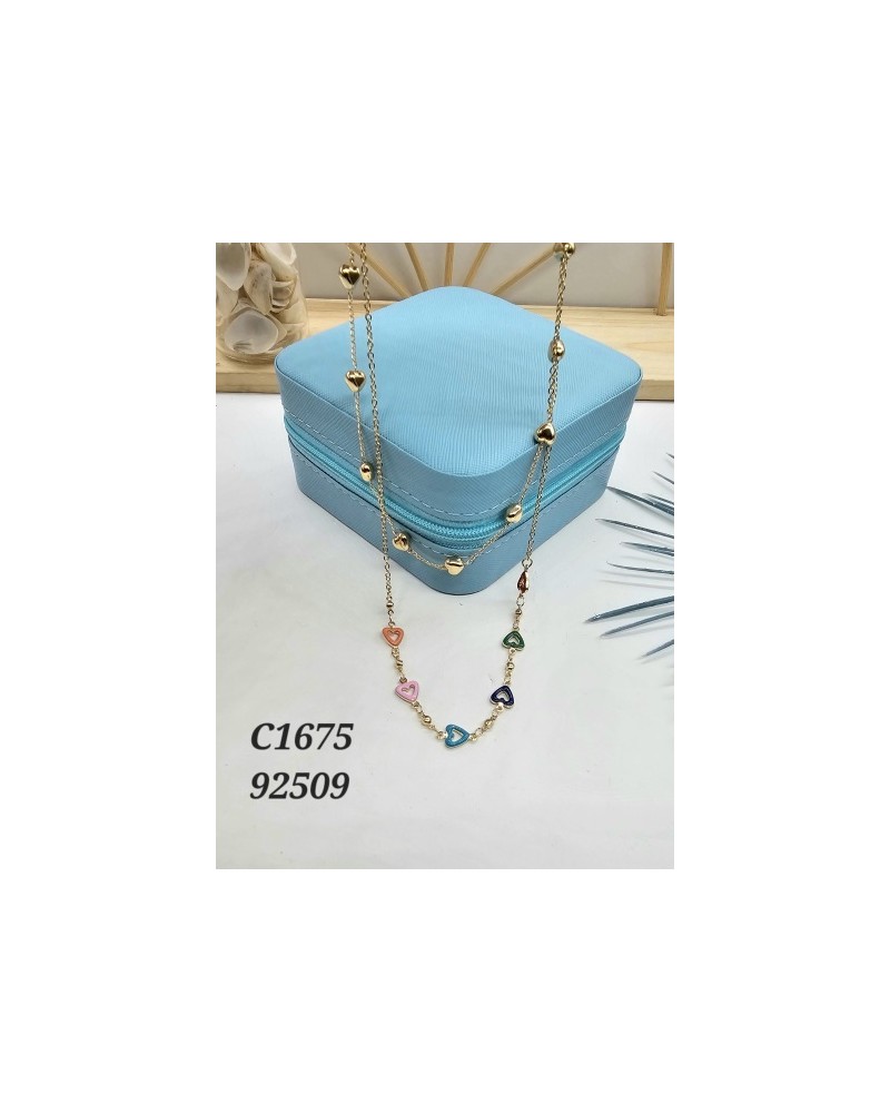 Collar de Capas con Cuentas y Cadenas Doradas - Estilo Boho y Moderno