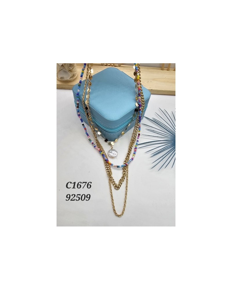 Collar con Corazones de Colores - Joya Romántica y Versátil