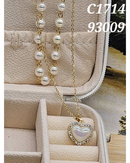 Colgante de Corazón con Gemas - Color y Elegancia en un Diseño Sofisti