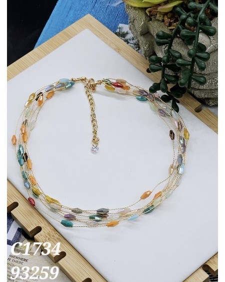 Set de Collar Multicolor en Capas - Estilo Boho Chic y Vibrante