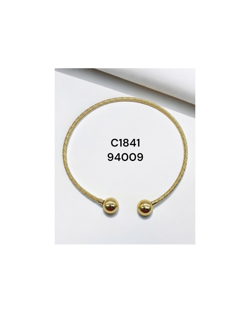 Collar Minimalista con Esferas Doradas - Sofisticación en un Diseño Mo