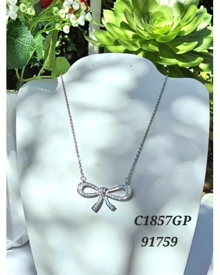 Colgante de Lazo con Strass - Accesorio Sofisticado y Elegante