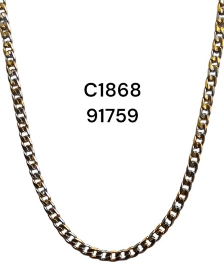 Collar Bicolor en Acero Inoxidable - Joyería Moderna y Contemporánea