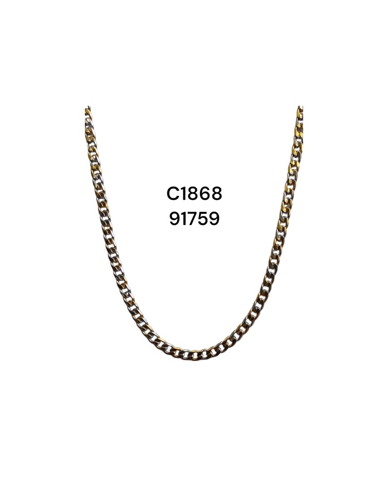 Collar Bicolor en Acero Inoxidable - Joyería Moderna y Contemporánea