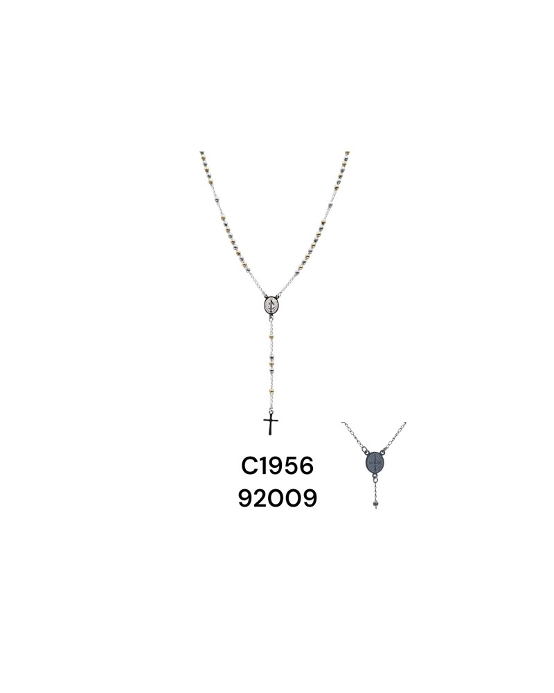 Escapulario en Dorado y Plateado con Cruz Grabada – Joyería de Fe y Protección Escapulario en Dorado y Plateado con Cruz Grabada – Joyería de Fe y Protección