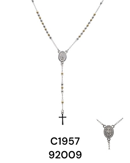 Collar Escapulario con Cruz – Accesorio Simbólico en Acero Inoxidable