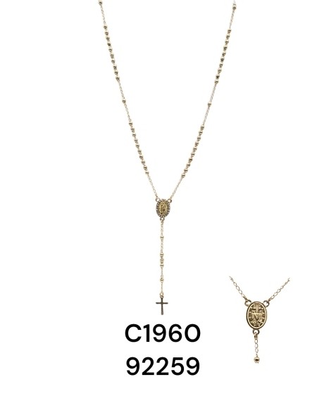 Collar de Cruz en Acero Inoxidable – Joyería Espiritual con Diseño Ate