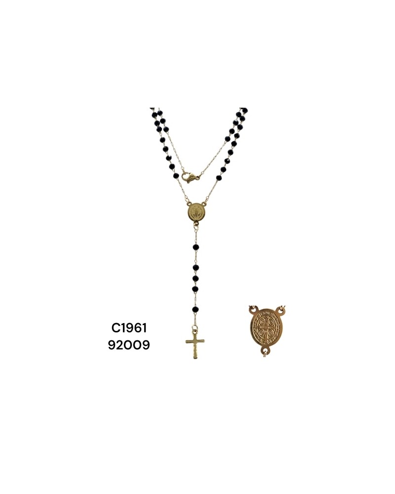 Escapulario en Acero Inoxidable con Cruz – Joyería con Significado Esp