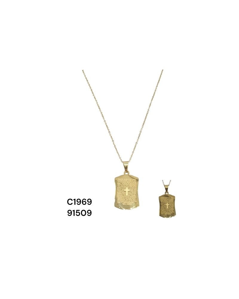 Collar de Cadena Dorada con Cruz – Joyería Espiritual y Moderna