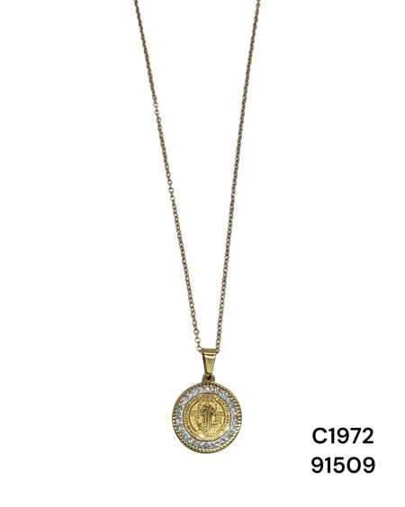 Collar Religioso con Imagen de la Virgen María – Joyería Espiritual y