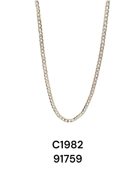 Collar de doble cadena dorada y plateada en acero inoxidable | Estilo