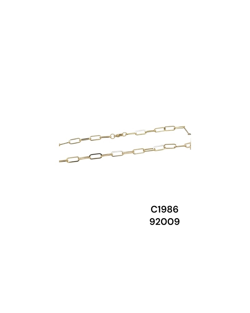 Collar de doble cadena dorada en acero inoxidable | Perfecto para cual