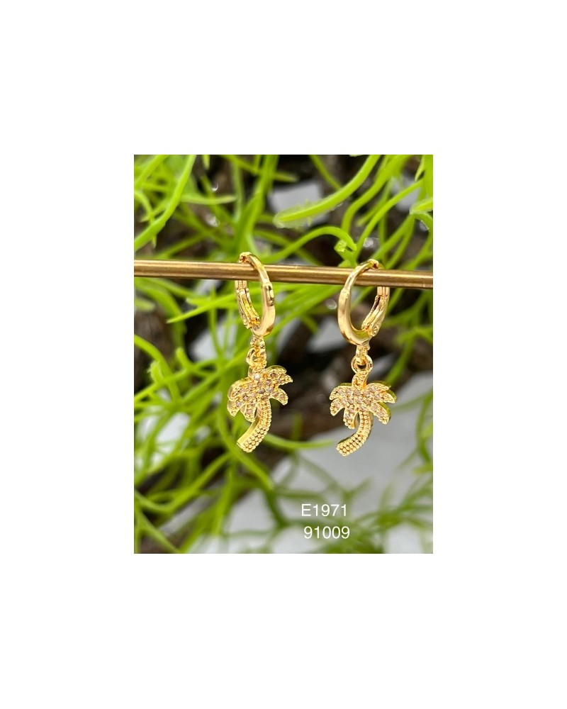 Aretes de Palma Dorada | Un Toque Tropical y Sofisticado Aretes de Palma Dorada | Un Toque Tropical y Sofisticado