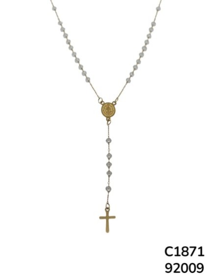 C1871 Rosario de San Benito con Cuentas y cruz