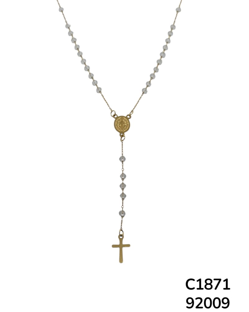 C1871 Rosario de San Benito con Cuentas y cruz