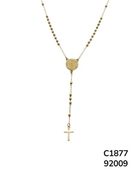 C1877 Rosario con Medallón de San Benito