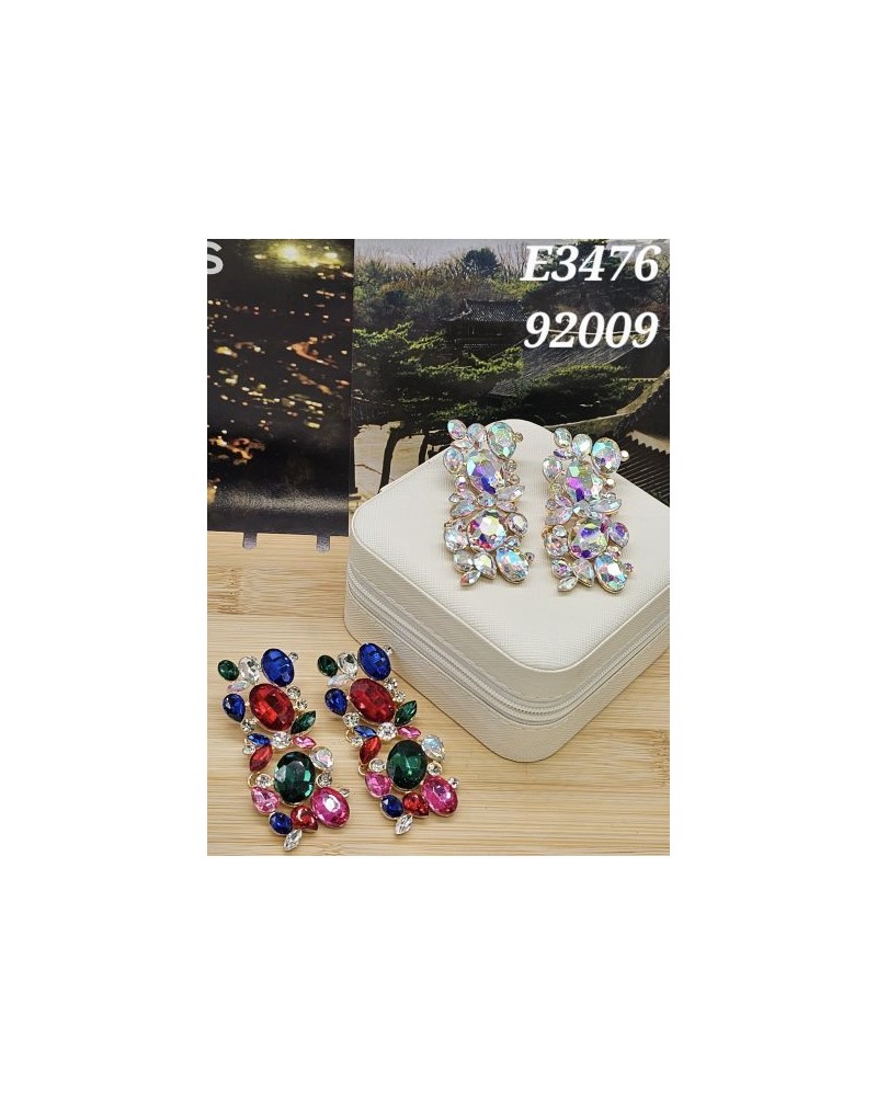 E3476 – Vibrant Multi-Colored Gemstone Earrings E3476 – Vibrant Multi-Colored Gemstone Earrings